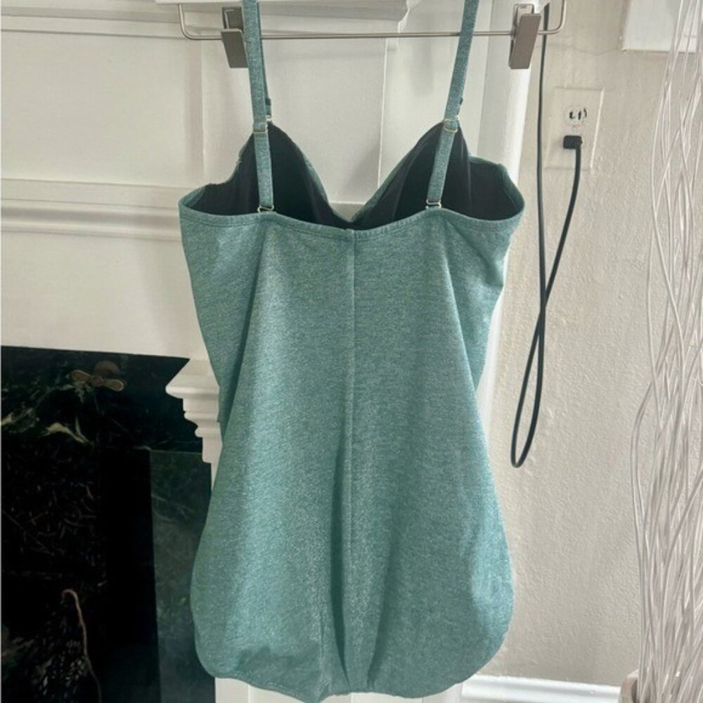 Lands end Slender Suit Shine Bandeau Tummy Control - Picture 8 of 8